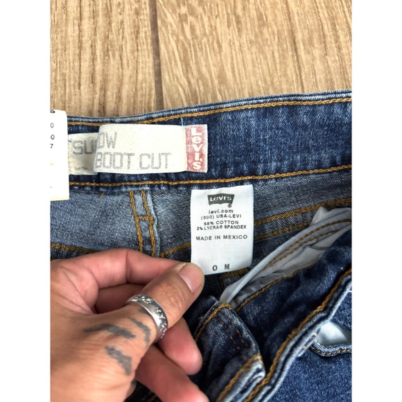 Levi's Superlow Bootcut Jeans Juniors 0 Medium Wash Stretch NWT - Picture 6 of 11